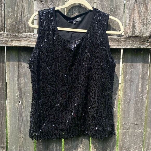 Jones New York Black Sequin Dressy Tank | M - Picture 1 of 3